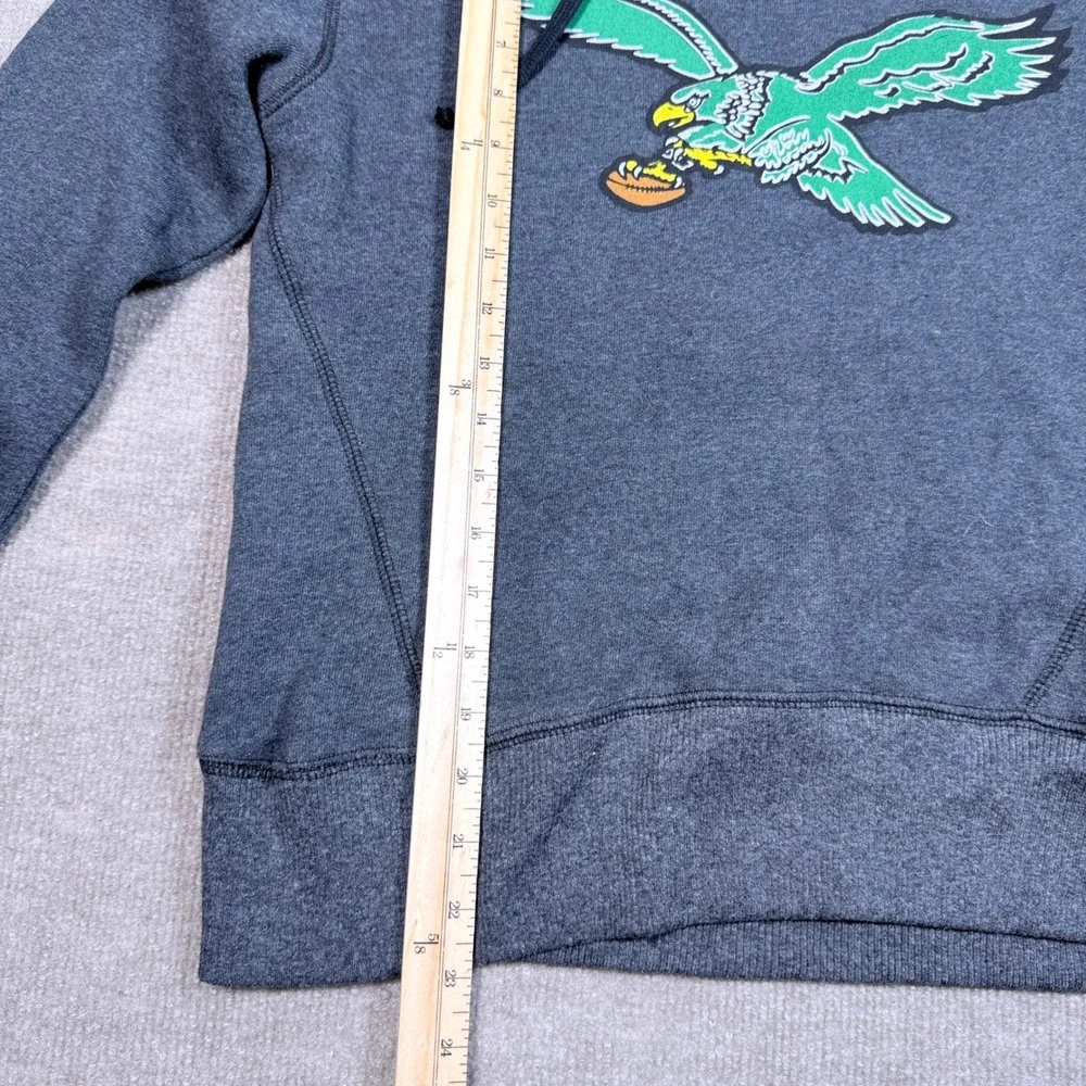 Junk Food Philadelphia Eagles Hoodie Grey NFL Throwback Graphic Womens Medium